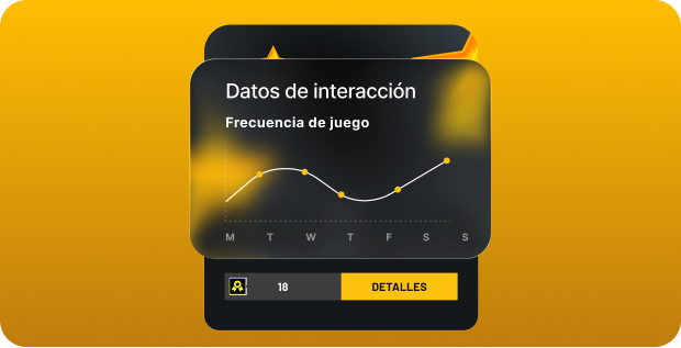 Datos de interacción en tiempo real e información de gameplay
