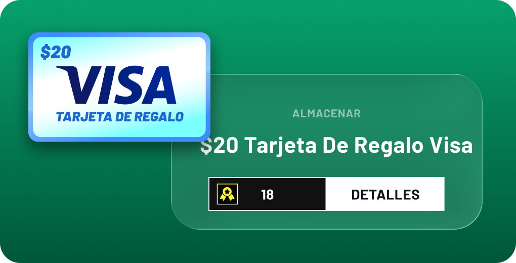 Tienda de recompensas de fidelización con canje de tarjetas de regalo