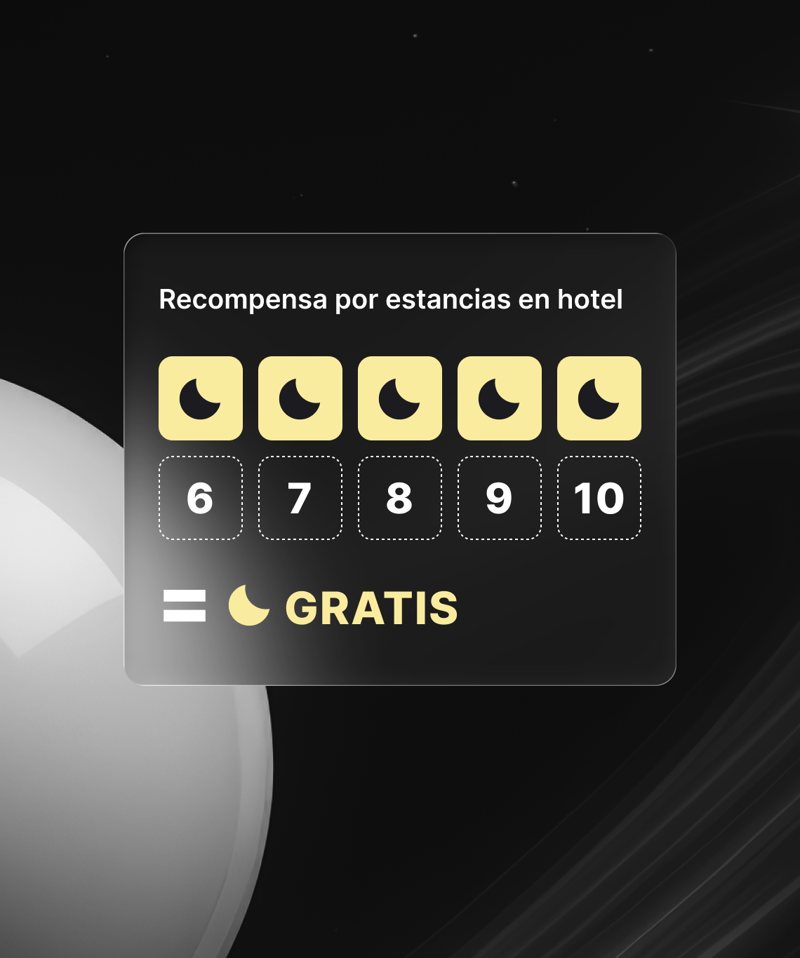 Recompensa instantánea por estancia en hotel para huéspedes leales