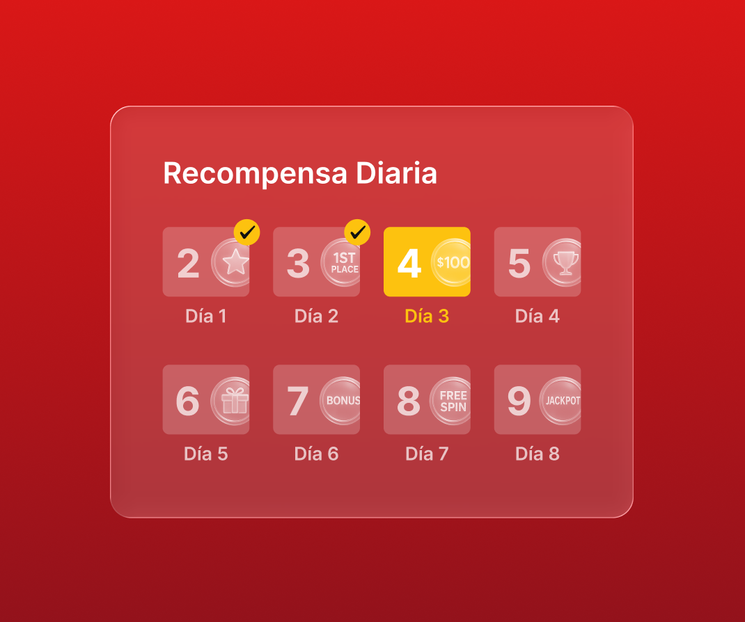 Sistema de recompensas de inicio de sesión diario con bonificaciones por racha y hitos