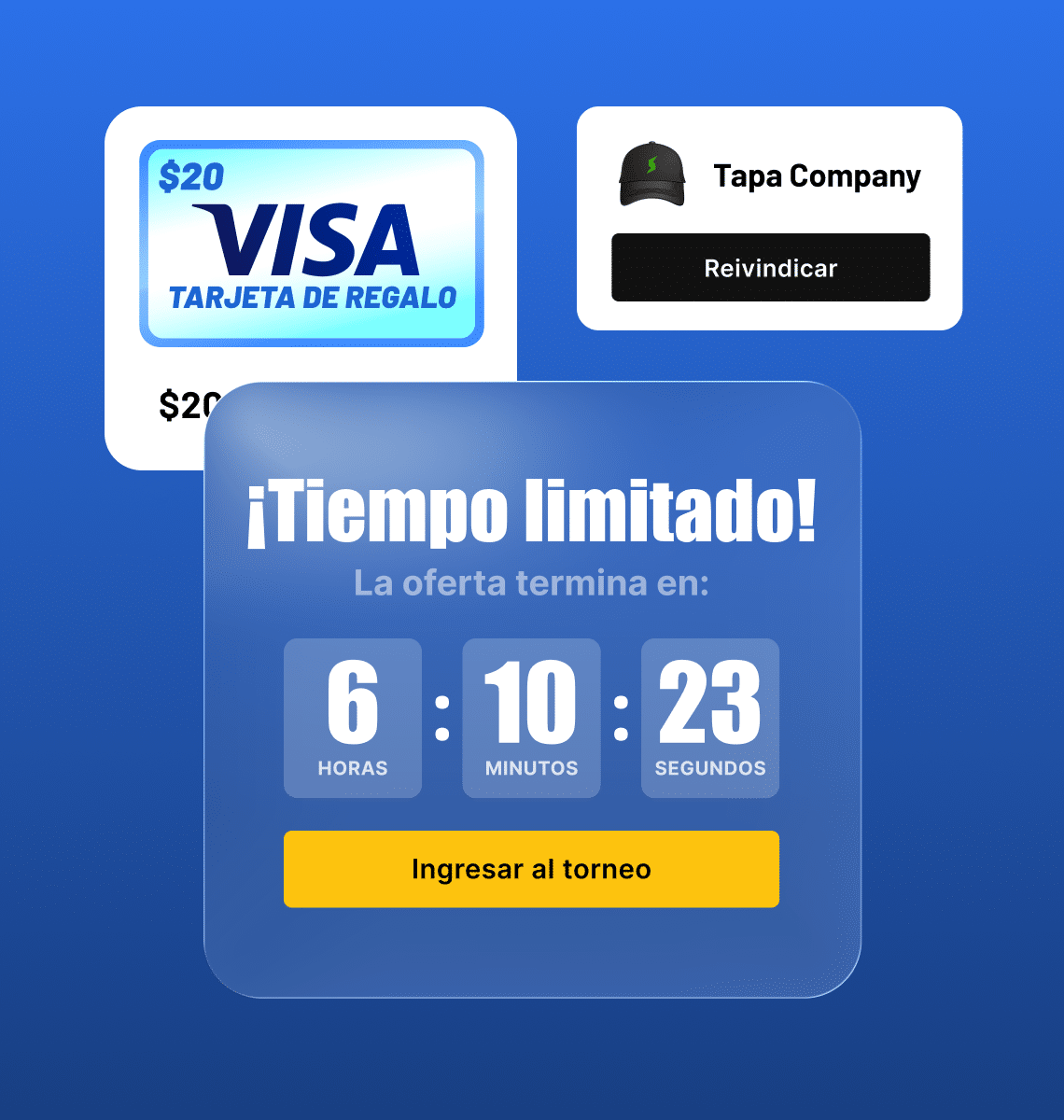 Centro de recompensas de fidelización con tarjetas de regalo y mercancía