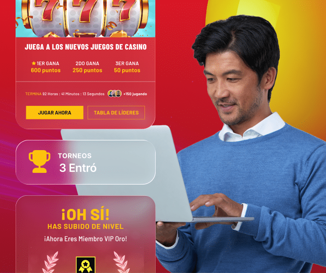 Usuario interactuando con recompensas gamificadas y torneos