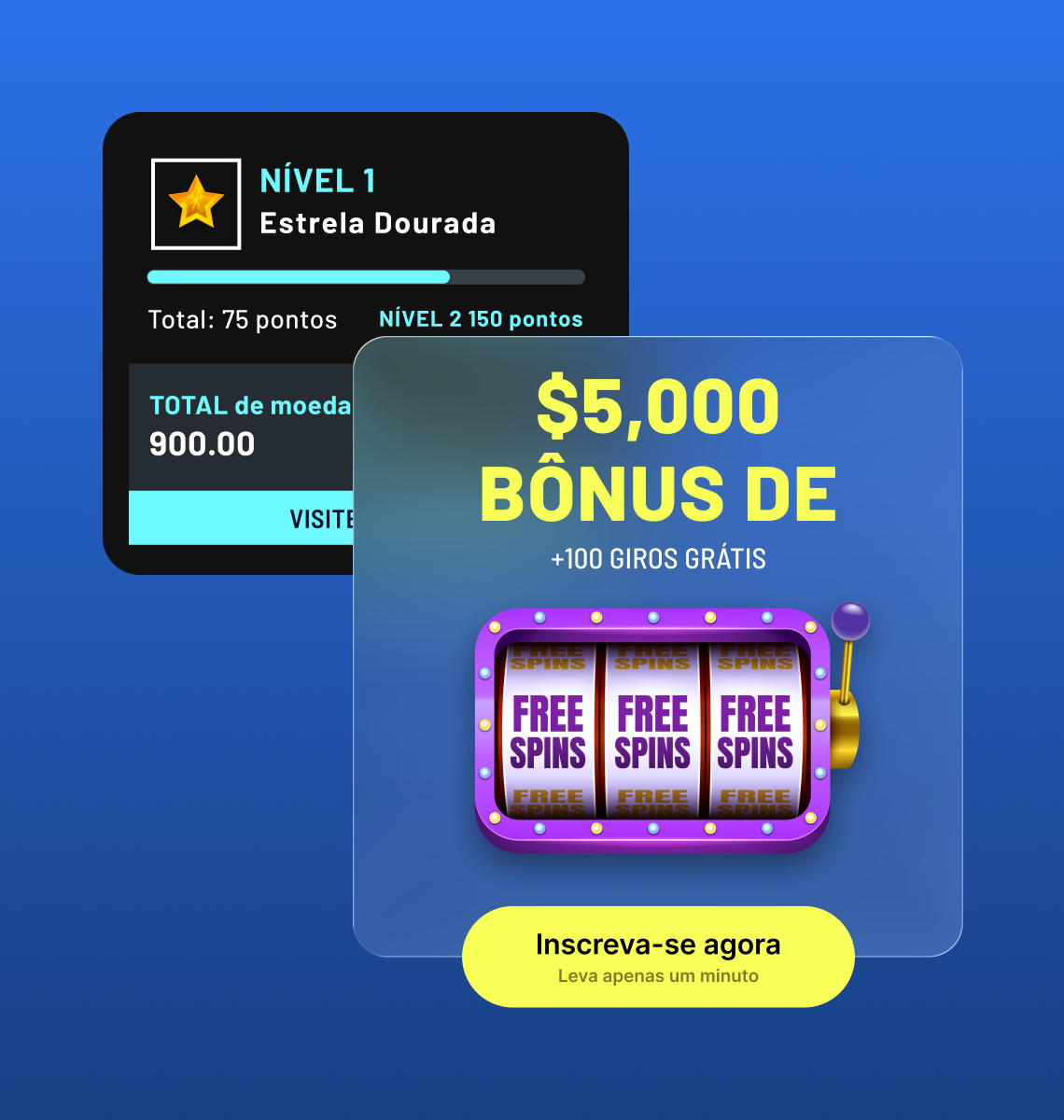 Recompensas gamificadas modulares e ofertas de bônus