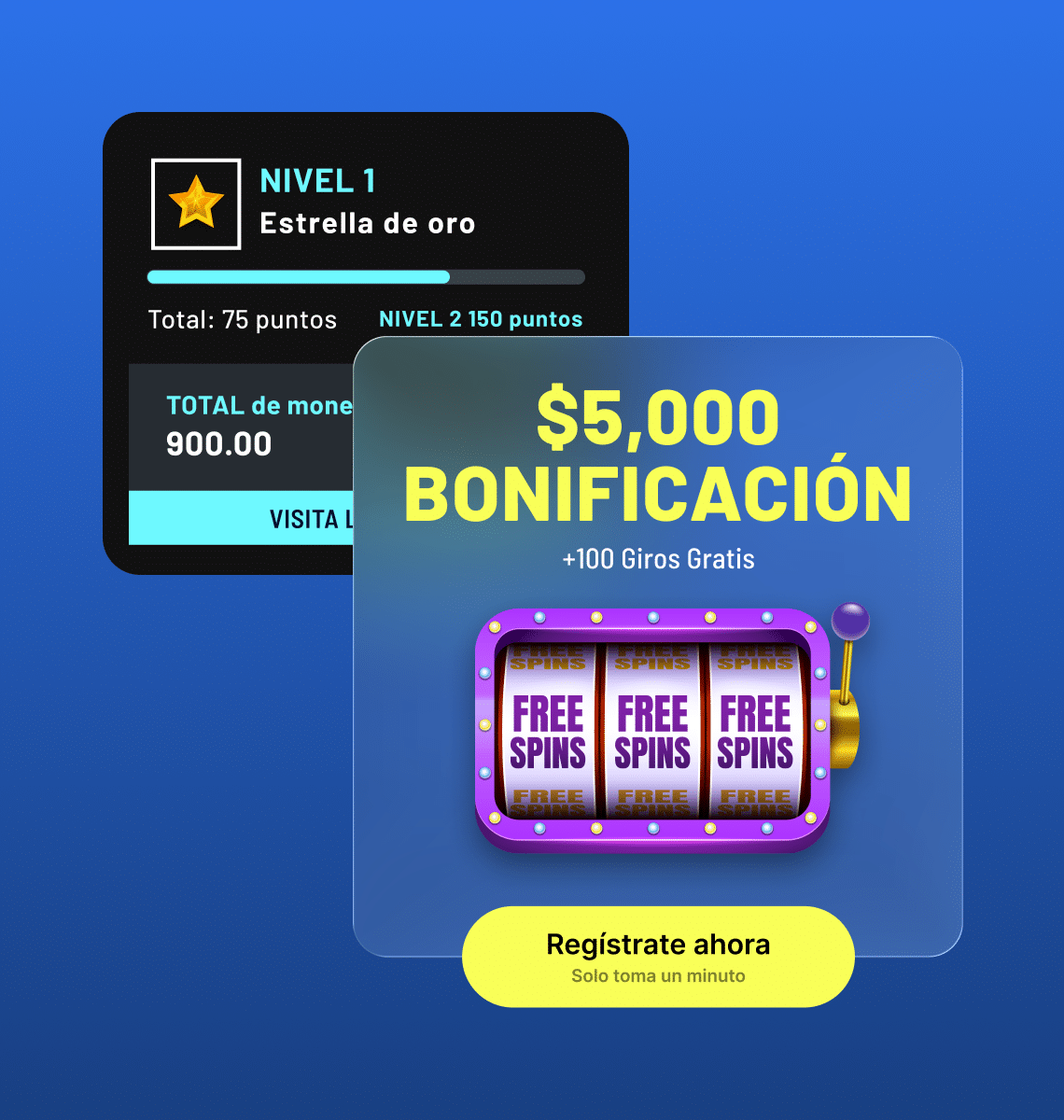 Recompensas gamificadas modulares y ofertas de bonificación