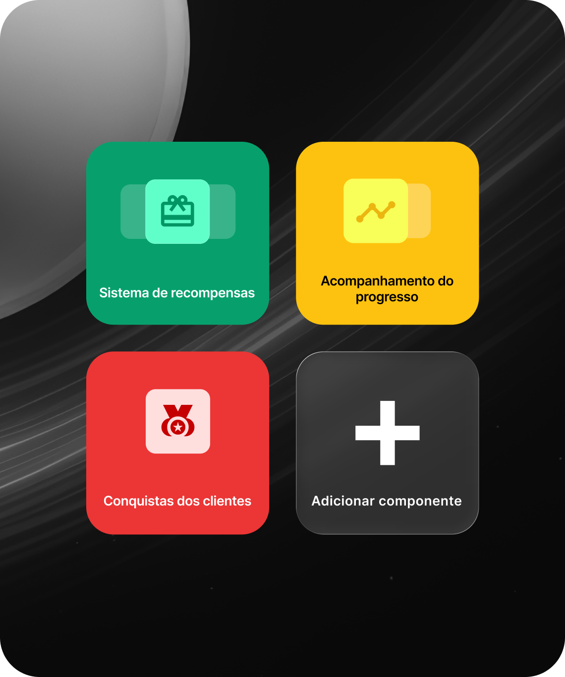 Ferramentas de gamificação modulares para engajamento de clientes