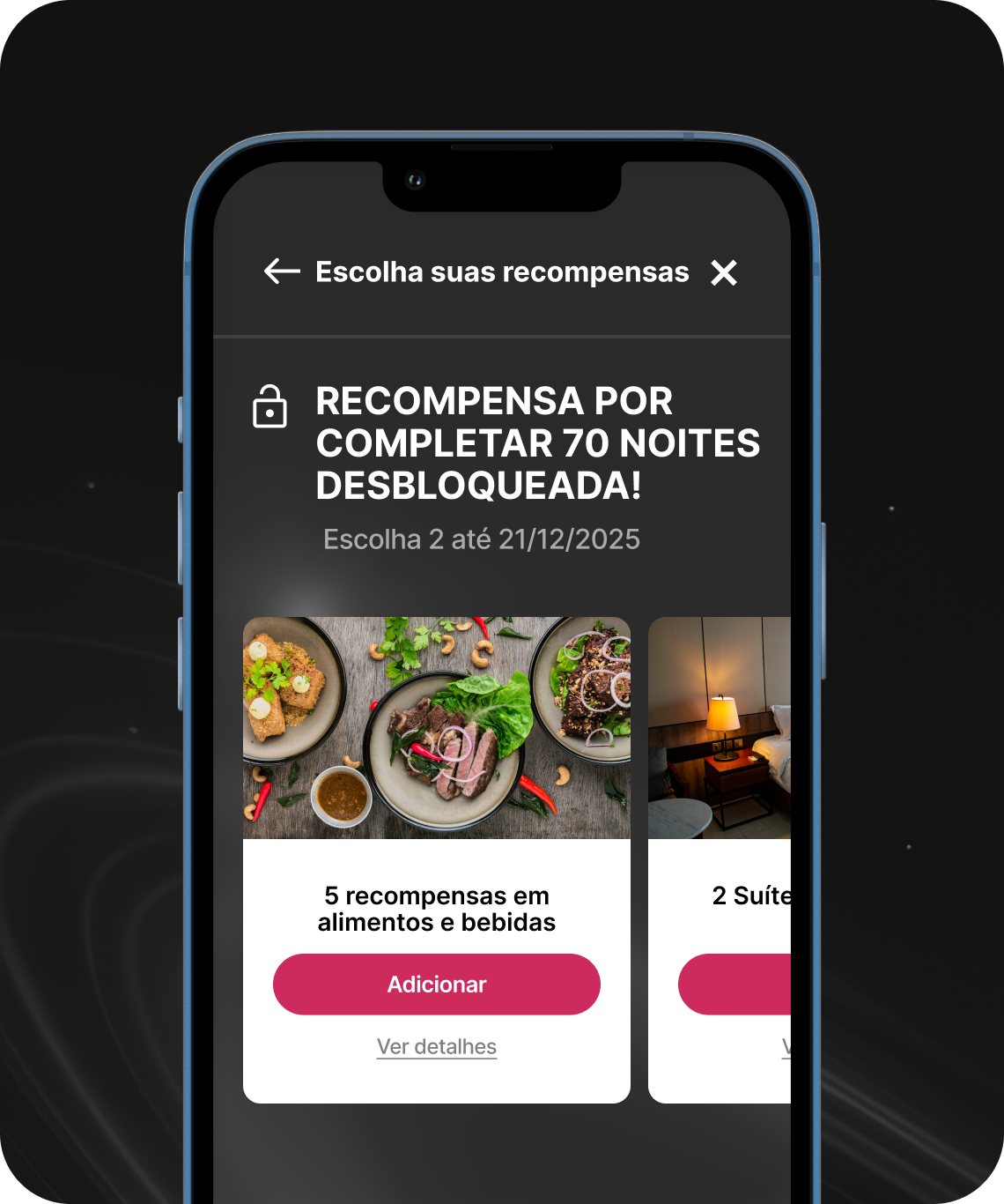 Personalização flexível de recompensas de fidelidade hoteleira