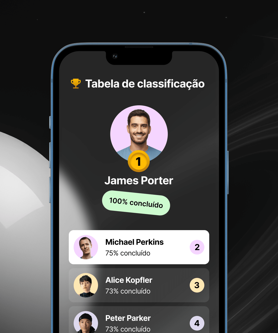 Sistema de recompensas instantâneas e engajamento com classificação em streaming